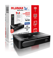 Цифровая приставка LUMAX DV2118HD эфирный DVB-T2/C тв ресивер бесплатное тв TV-тюнер медиаплеер IPTV от магазина Электроника GA