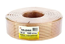 кабель коаксиальный rg6 selenga силиконовый, pvc (1.02mm cca+4.8mm fpe+al foil+128*0.12mm cca wire+6  фото