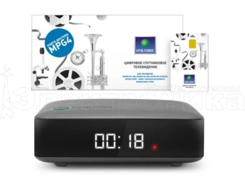 комплект нтв плюс j4 "выгодный ресивер- 365",набор спутникового тв для просмотра каналов 1 год   фото