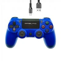 геймпад орбита ot-pcg13 синий игровой проводной для пк, ps4, шнур usb 1,5м, вибрация  фото